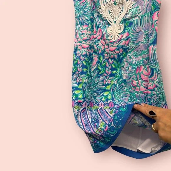 Lilly Pulitzer Gabby Stretch Shift Dress In full bloom - Picture 8 of 14